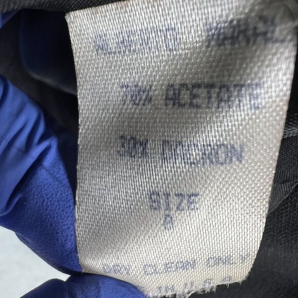 Alberto Makali Caché 8 / M Black Evening Blazer Silver Sunburst Star Embroidery - Picture 12 of 13